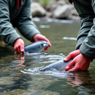 Fischbestand Monitoring und Schutzprogramme
